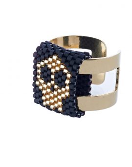 Wixarica Skull Ring
