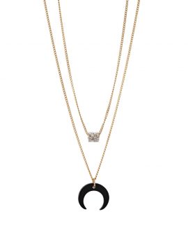 Onyx Moon Necklace