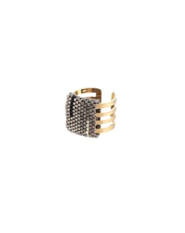 ANILLO LÍNEAS ART (GRIS ACERO)
