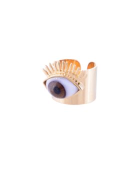 ANILLO TERCER OJO PESTAÑA (CAFÉ)