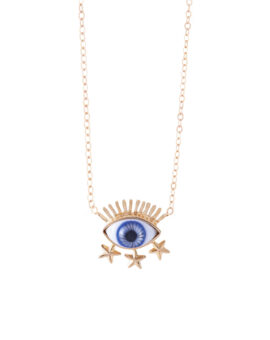 COLLAR TERCER OJO ESTRELLAS (AZUL INTENSO)